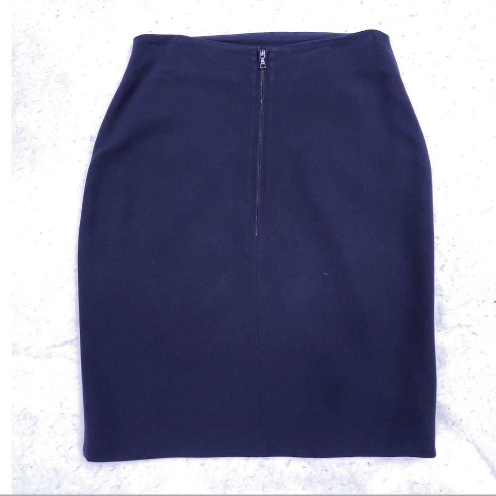 Antonio Berardi Black High Waist Asymmetrical Pencil Skirt View 5